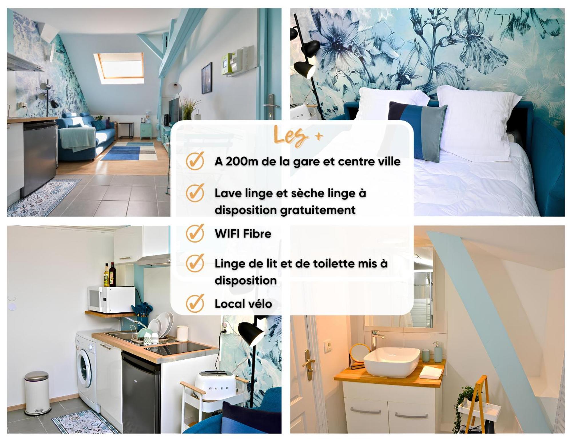 400M Gare&Centre Ville, Seche Linge, Local Velo Amiens Exterior foto
